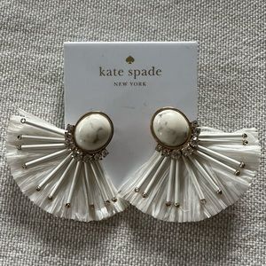 kate spade elegant fringe stud earrings